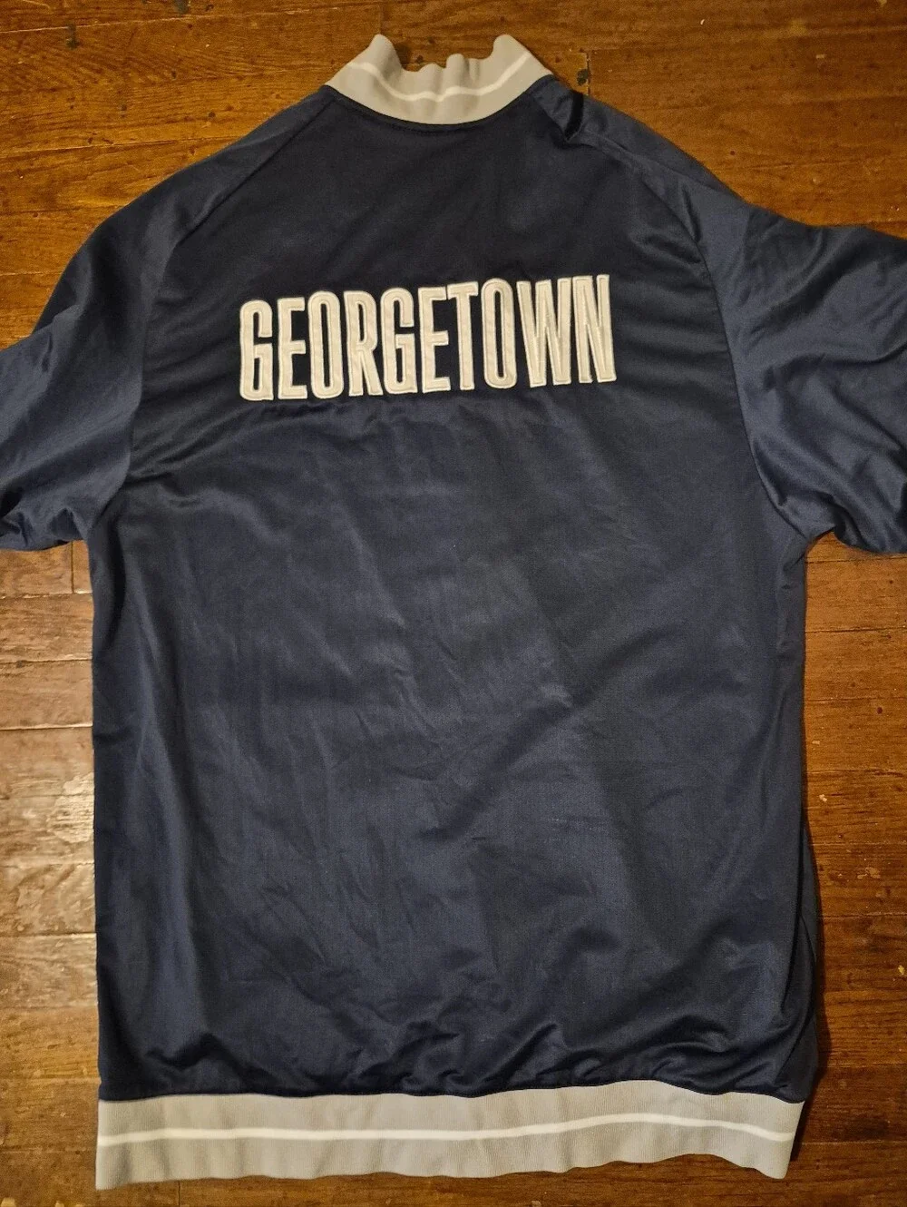 Georgetown Hoyas Mens Sz XL Warm Up Shoot Around Jersey Blue Gray
